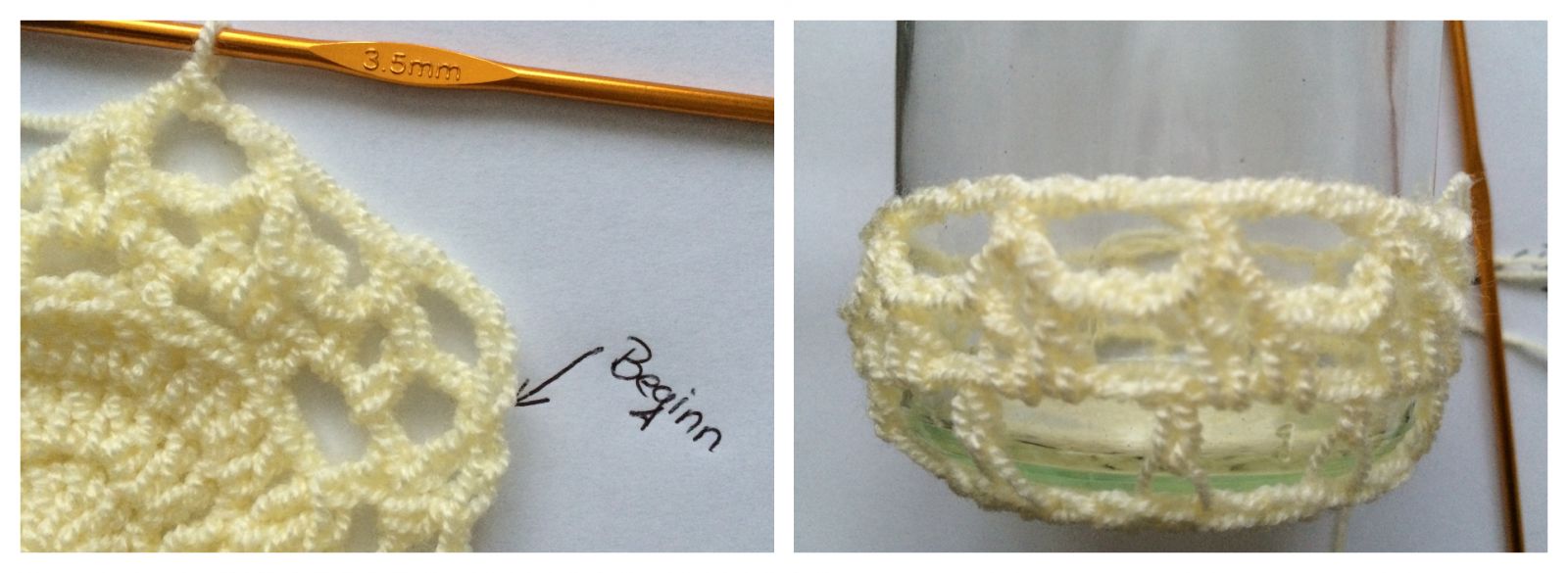 Blog-Inhaltsbild für 'idyllische Windlichter, kostenlose Häkelanleitung'